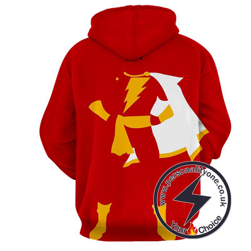 Red Shazam - Shazam 3D - Shazam Hoodies